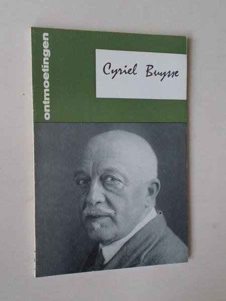 GALLE, MARC, - Serie Literaire Ontmoetingen. Cyriel Buysse.