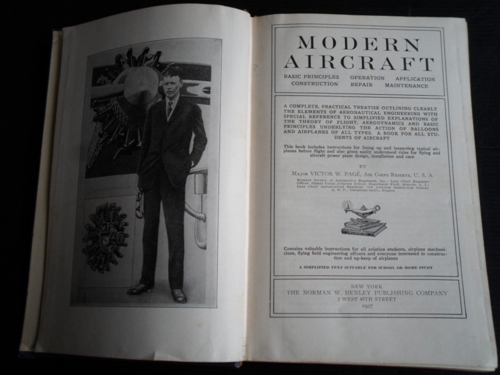 Pagé, Major Victor W. - Modern Air Craft, Basic principles construction, Operation repair, Application maintenance