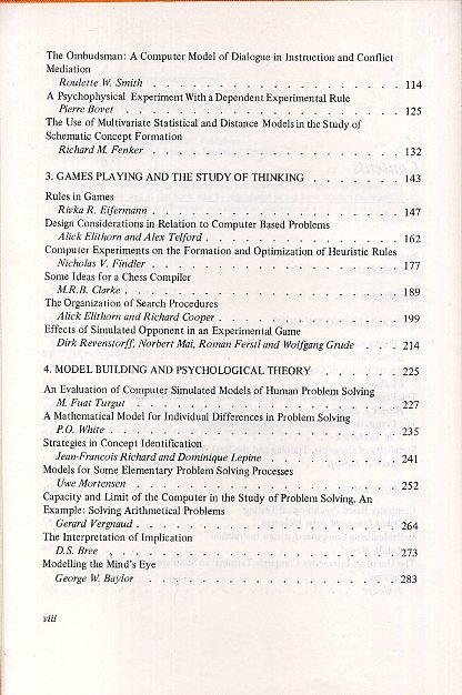 Elithorn, Alick and David Jones(Editors) - Artificial and Human Thinking.