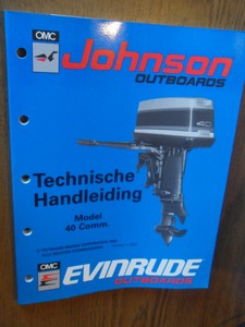 Outboard Marine Corporation - Johnson Outboards  Technische handleiding Model 40 Comm. P/N 507876-DUT (buitenboordmotoren)