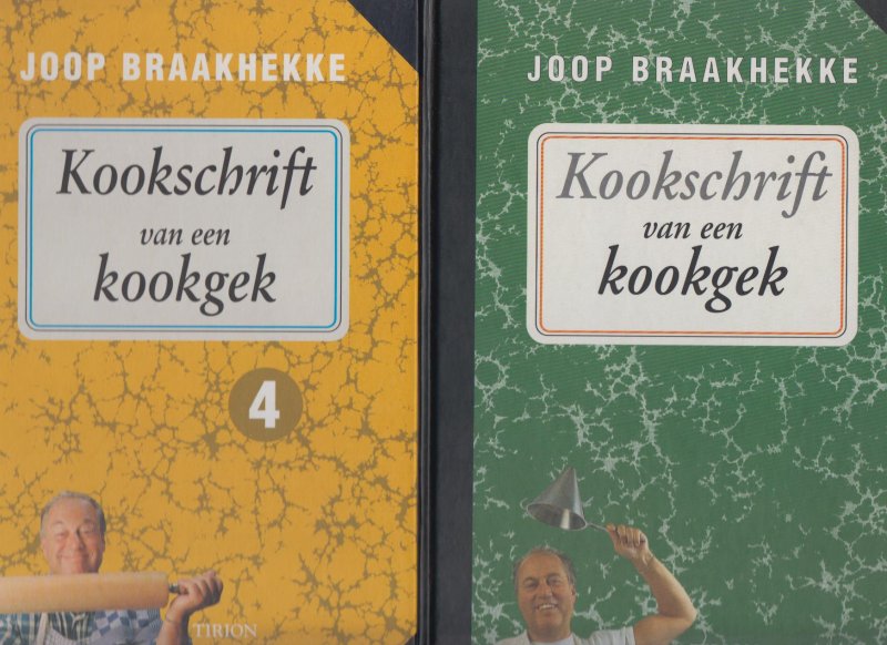 Braakhekke (Apeldoorn, 11 april 1941), Johannes Franciscus (Joop) - Kookschrift van een kookgek 1 tot en met 4 compleet als nieuw.