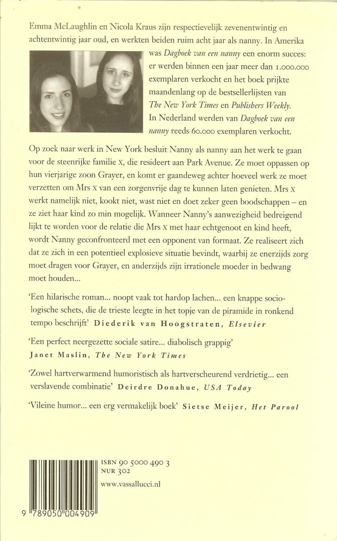 MacLaughlin, Emma  en  Nicola Kraus Vetaald  door Mieke Vasbinder - Dagboek van een Nanny