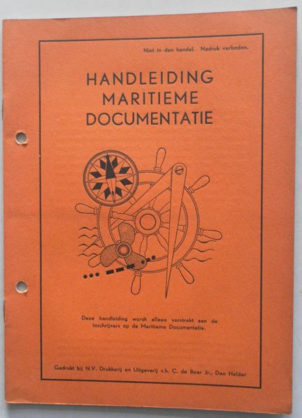 Chambon Albert - De Heldersche Post persoonlijke correspondentie 1942-1943  20 boekjes met deelnemerskaarten bijlage aanspreektitel Handleiding maritime documentatie 16 blz
