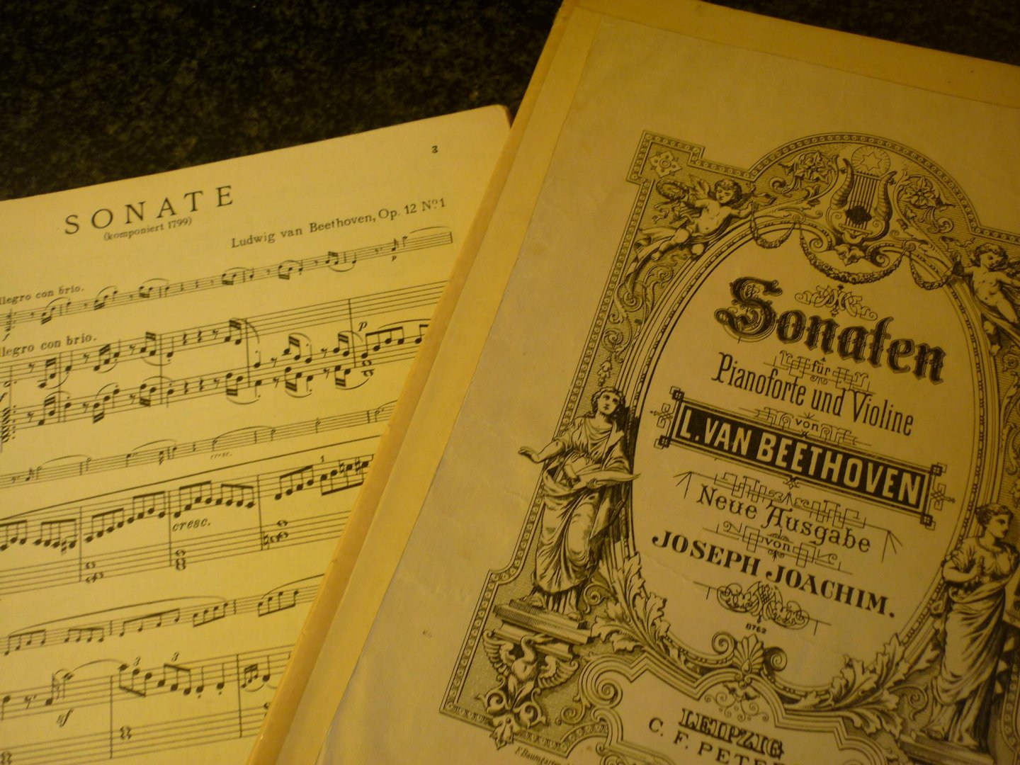 Beethoven; Ludwig von (1770 – 1827) - Sonaten für Violine und Klavier - Band 1: op. 12, 23, 24; voor: Viool, piano (Neue ausgabe von Joseph Joachim)
