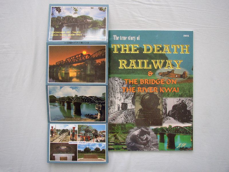 J.P. (samengesteld) - The true story of The Death Railway & The Bridge on The River Kwai ... In remembrance of Blood & Rear ... A grim expisode of World War II ... Boek + (12 kaarten in map) NIEUW