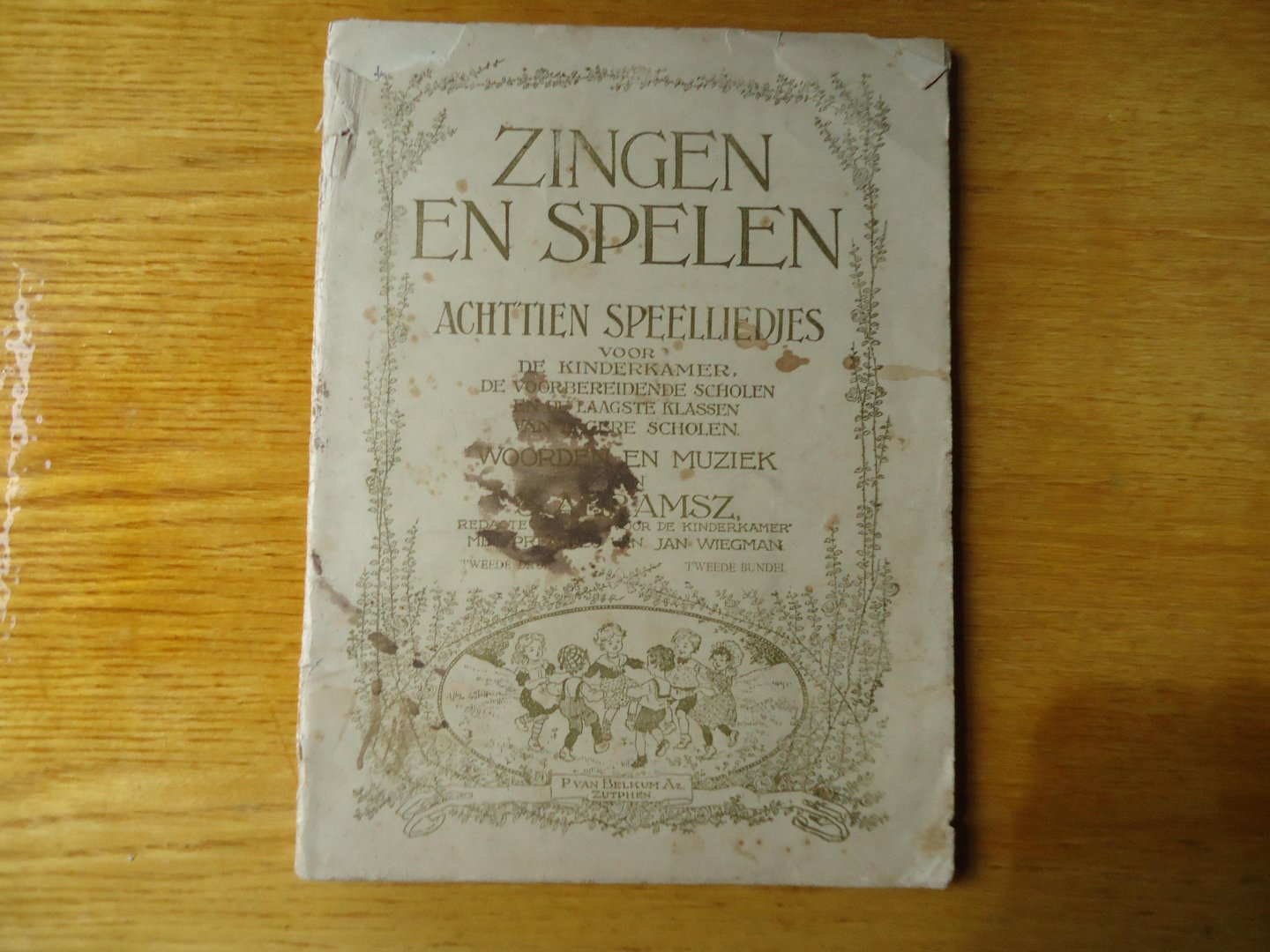 Abramsz, S. - Zingen en spelen, achttien speelliedjes voor kinderkamer