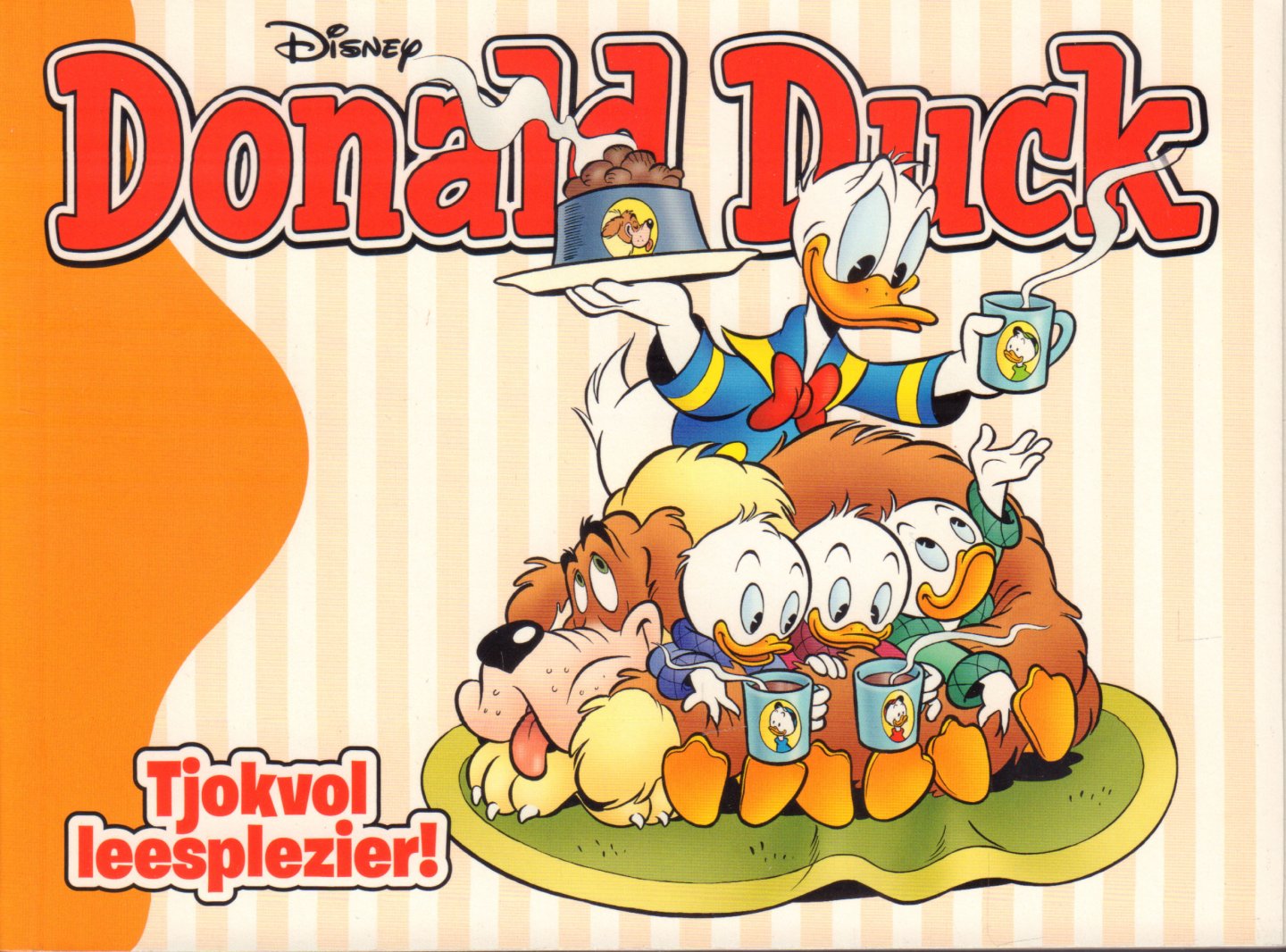 Walt Disney - Donald Duck - Tjokvol Leesplezier !, 95 pag. softcover, oblong formaat, gave staat