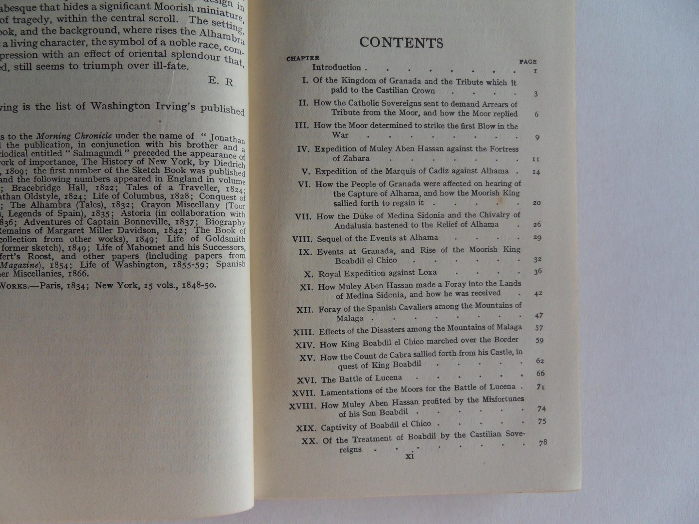 Irving, Washington. - The Conquest of Granada.