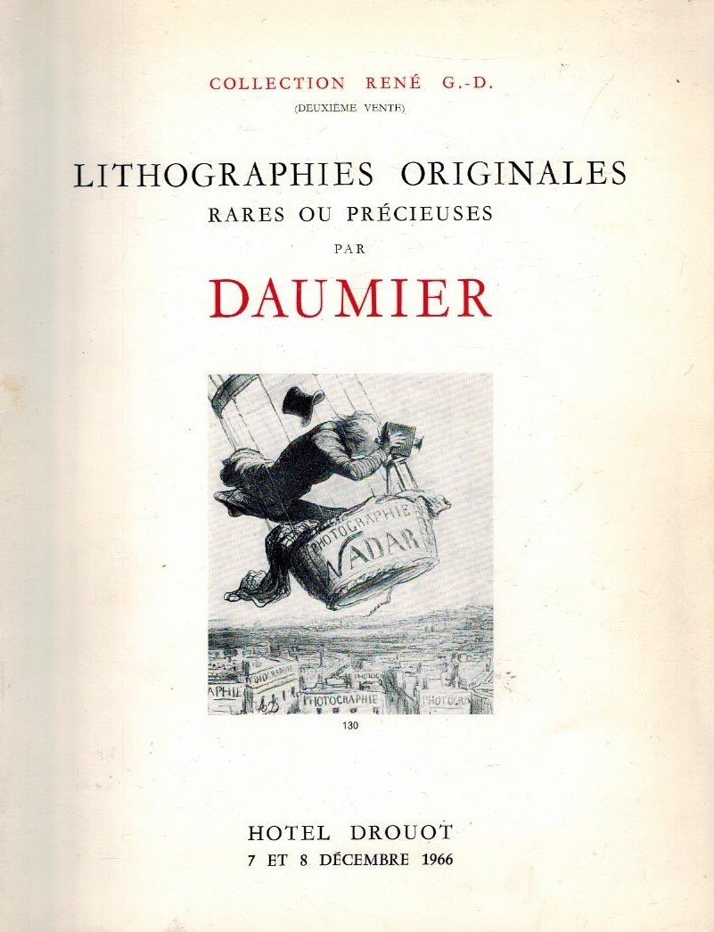  - Lithographies Originales Rares ou Precieuses par Daumier -7 et 8 Decembre 1966