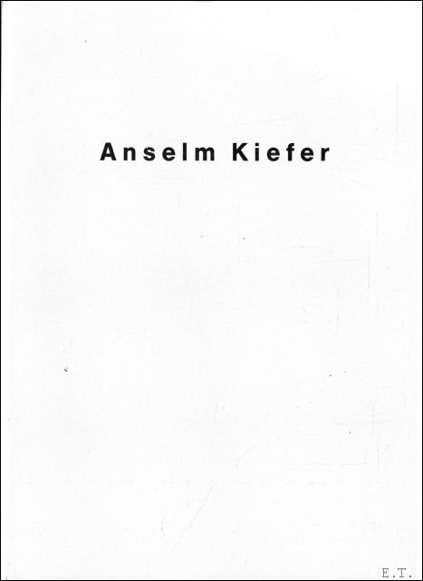 Anselm Kiefer, Stanislaw Cichowicz and Andrej Pienkos - Anselm Kiefer, Grudzien/December 1989. Warsaw, Galeria Foksal