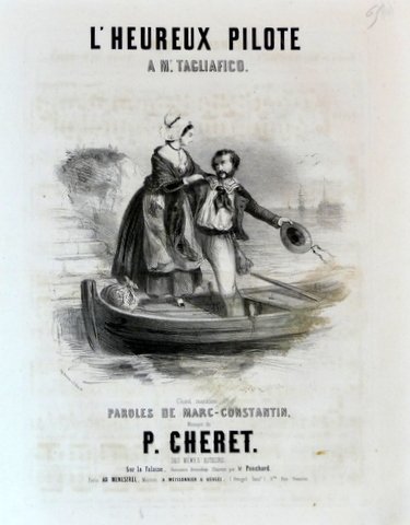 Cheret, P.: - l`heureux pilote. A. Mr. Tagliafico. Chant maritimo. Paroles de Marc Constantin. Ed. Baryton