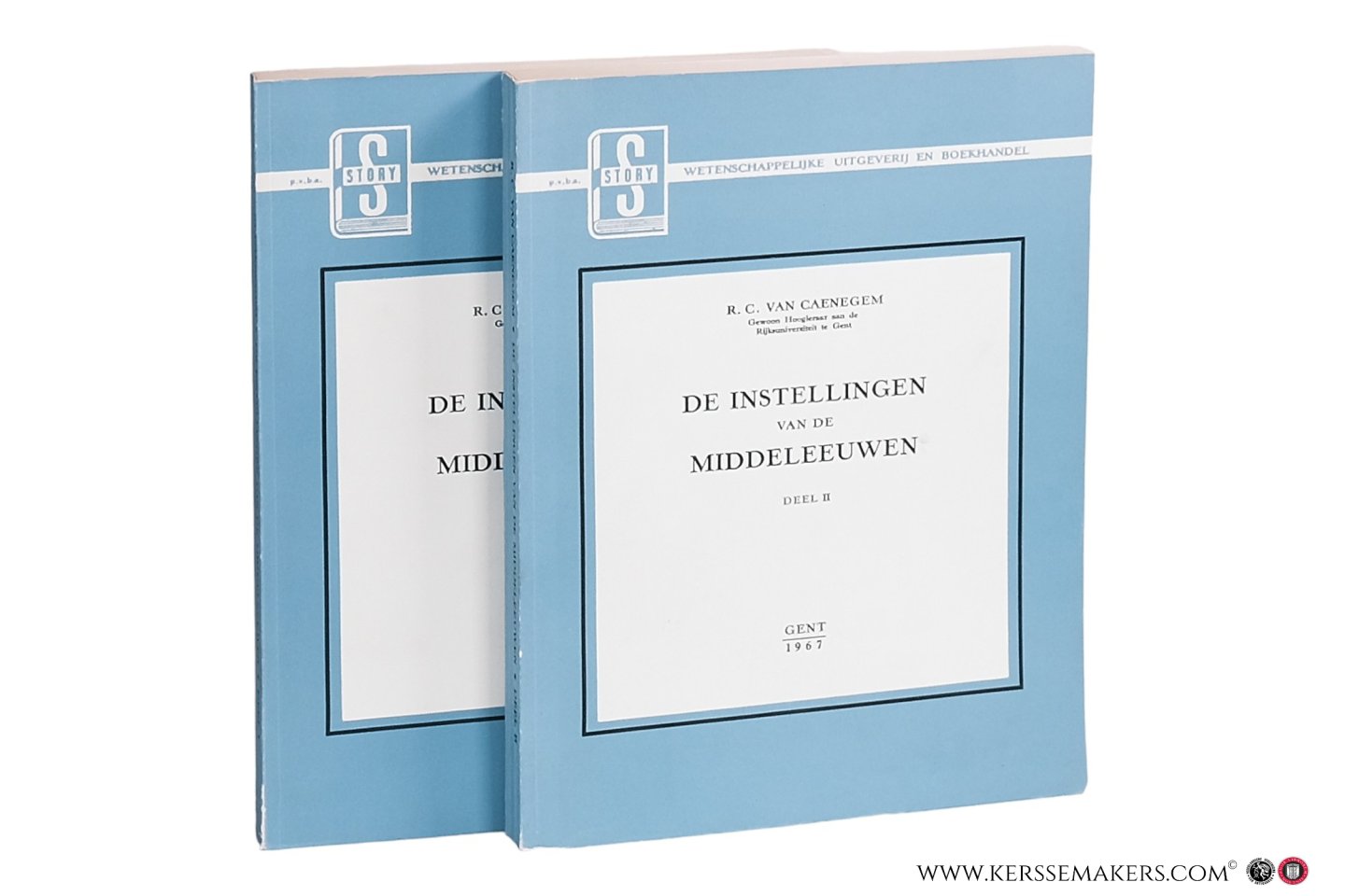 Caenegem, R. C. van. - De instellingen van de middeleeuwen [ 2 volumes ].