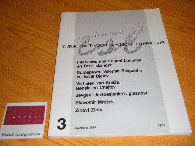 (red.) - Tijdschrift voor Slavische Literatuur, nummer 3, november 1988