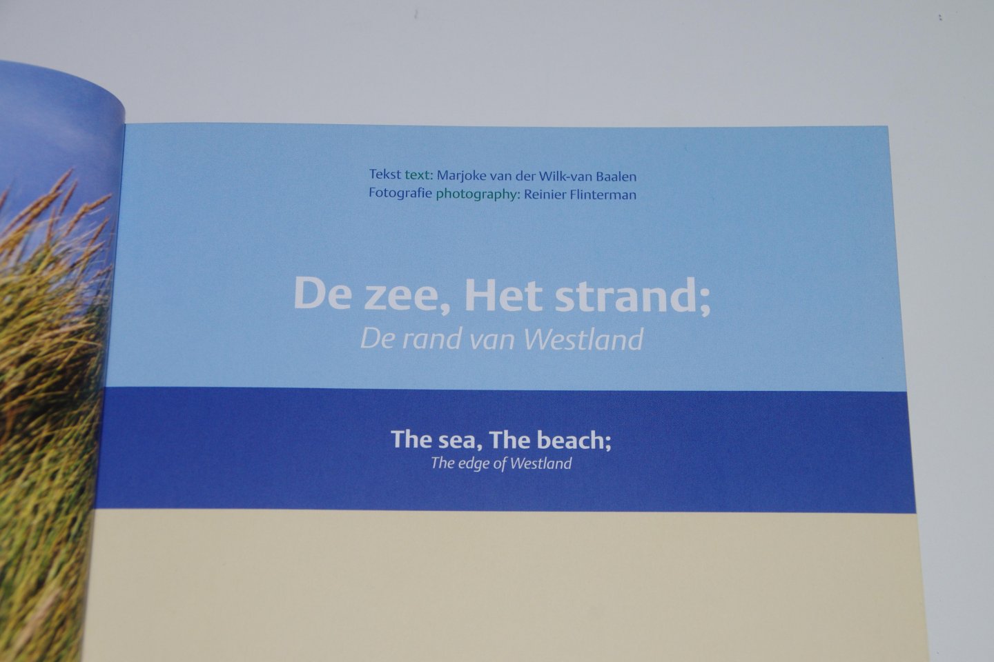 Marjoke van der Wilk - De zee,het strand;de rand van het Westland