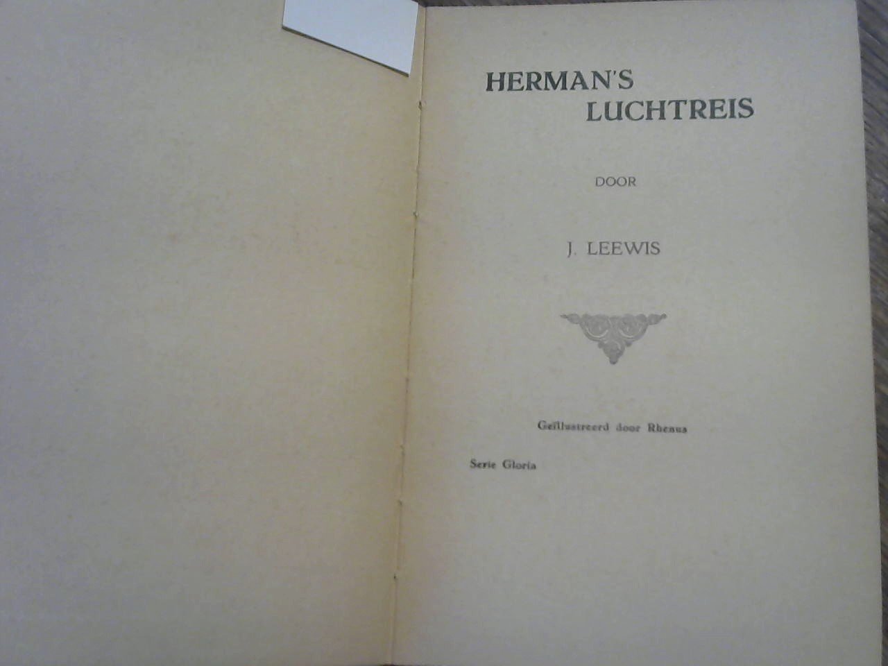 Leewis J./ geïllustreerd door Rhenus - Herman's luchtreis