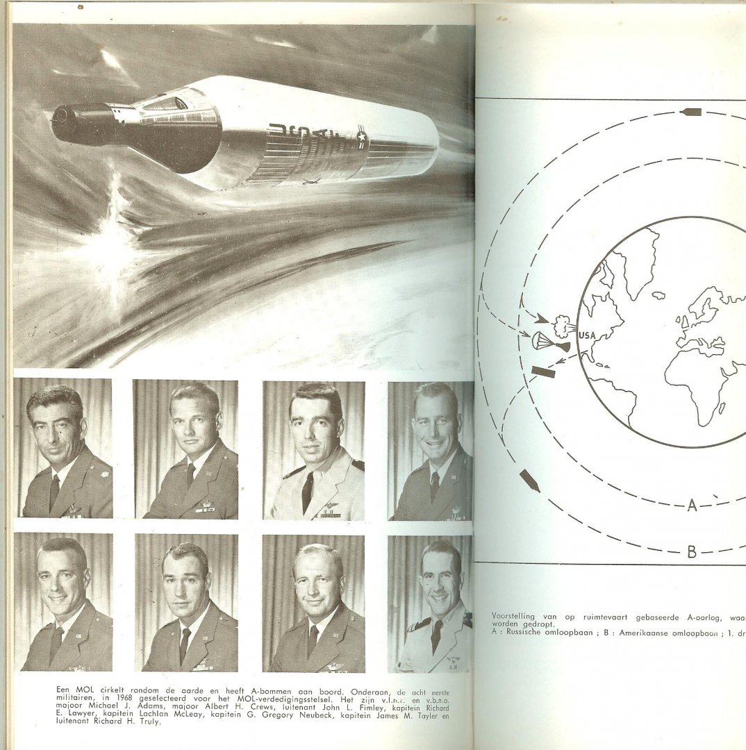 Elst ver Andre werd geborente Leuven 28 0ktober 1935 . Geïllustreerd met fotografische afbeeldingen en tekeningen - Bemande Satellieten veroveren de Ruimte uit de Serie  De oorlog in de lucht en in de ruimte   Deel VIII  [8].