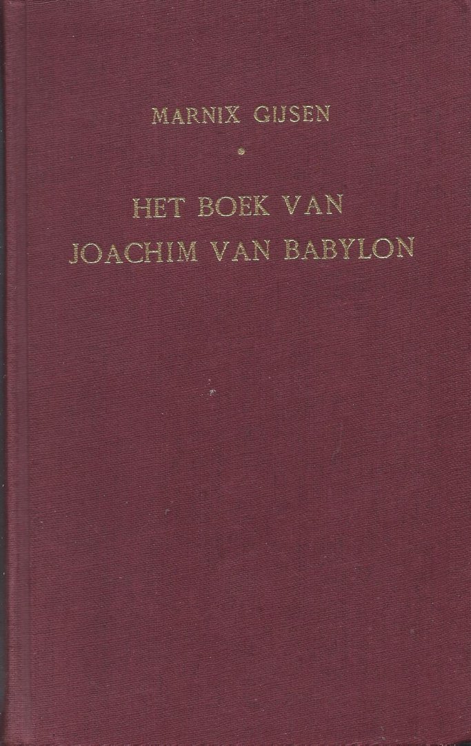Gijsen, Marnix - Het boek van Joachim van Babylon