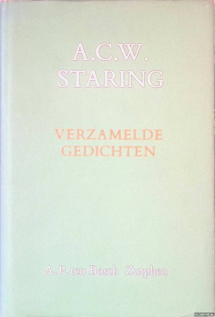 Staring, A.C.W. - Verzamelde gedichten
