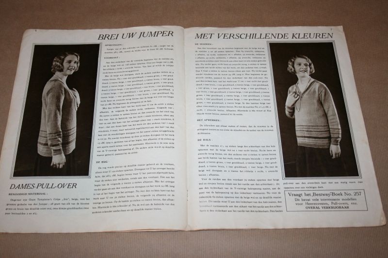  - Magazine - Bestway Gebreide Jumpers - circa 1930