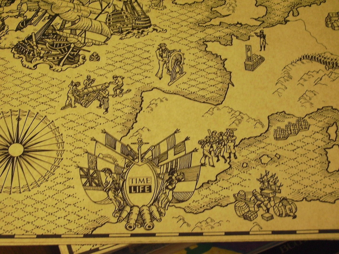 Time Life Books - Sailing Ships of the High Seas ( 4 platen A4 zeilschepen kleur)