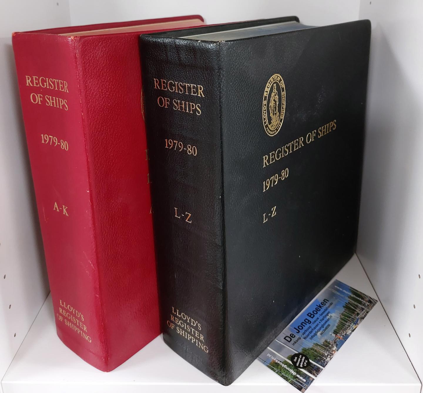 - Lloyd's register of shipping. Register of ships 1979-80. Two volumes (A-K & L-Z).
