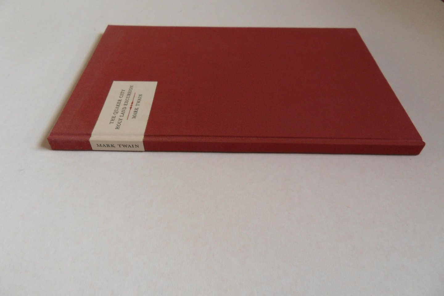 Twain, Mark. [ Signed by the artist John de Pol ]. - The Quaker City. - Holy Land Excursion. - An unfinished Play by Mark Twain, 1867. - With woodengravings by John de Pol. [ Genummerd ex.: 78 / 150 ].