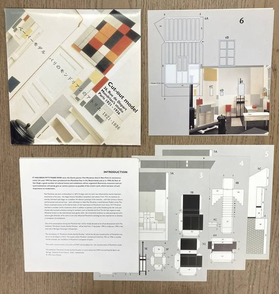 MONDRIAAN, PIET - FRANS POSTMA. - Cut-out model 26, Rue de Depart Mondrian's studio Paris 1921-1936.