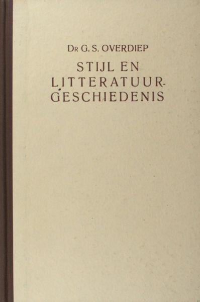 Overdiep, G.S. - Stijl en literatuurgeschiedenis/Bibliografie.