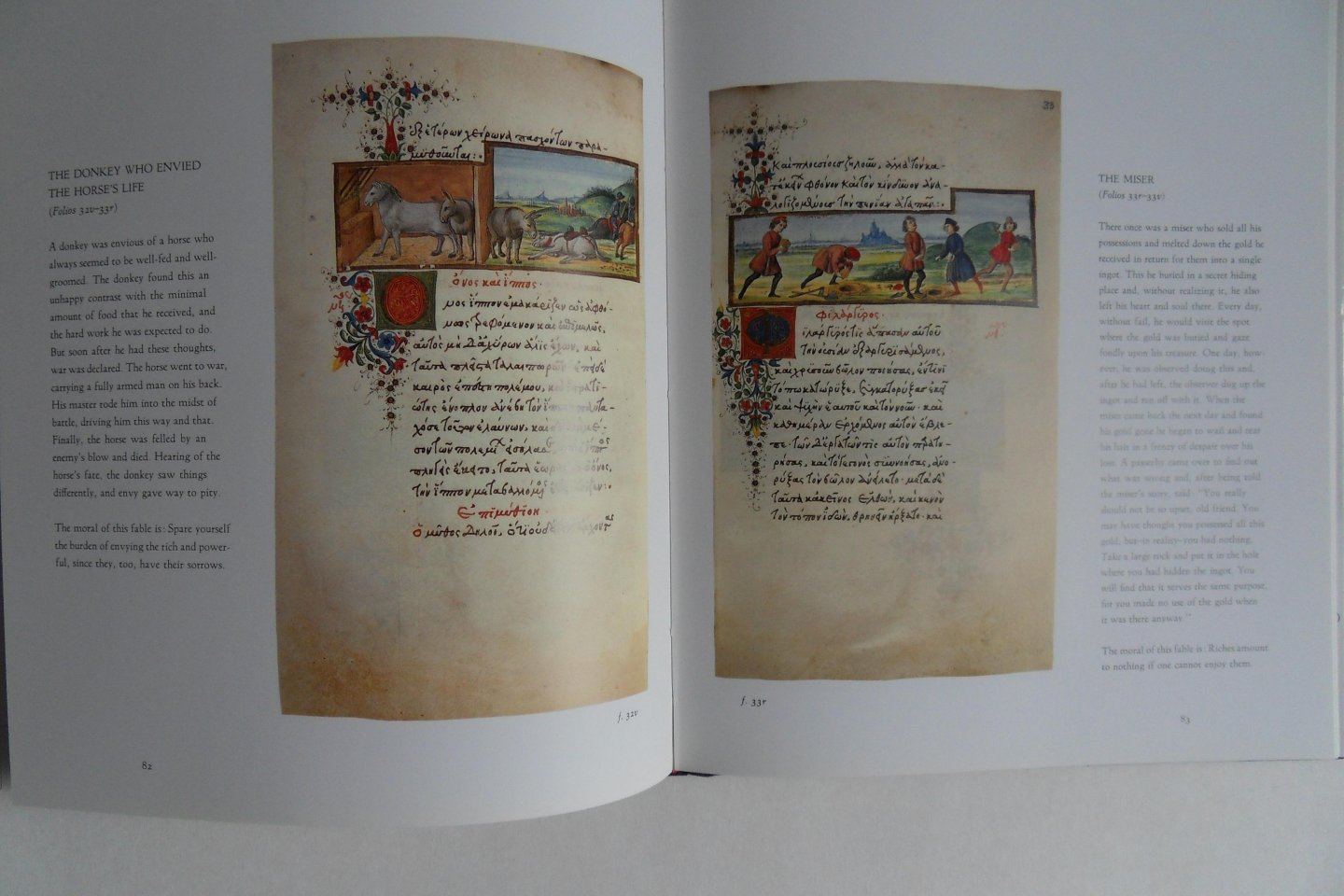 McTigue, Bernard (translated from the Greek); Fahy, Everett (introduction by). - The Medici Aesop. - Spencer MS 50. - From the Spencer Collection of the New York Public Library.