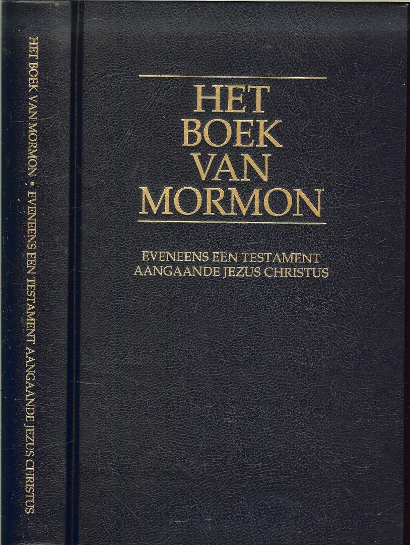 Smith Jr., Joseph Vertaling - Het boek van Mormon ... Een door Mormon op platen geschreven verslag, overgenomen van de platen van Nephi.