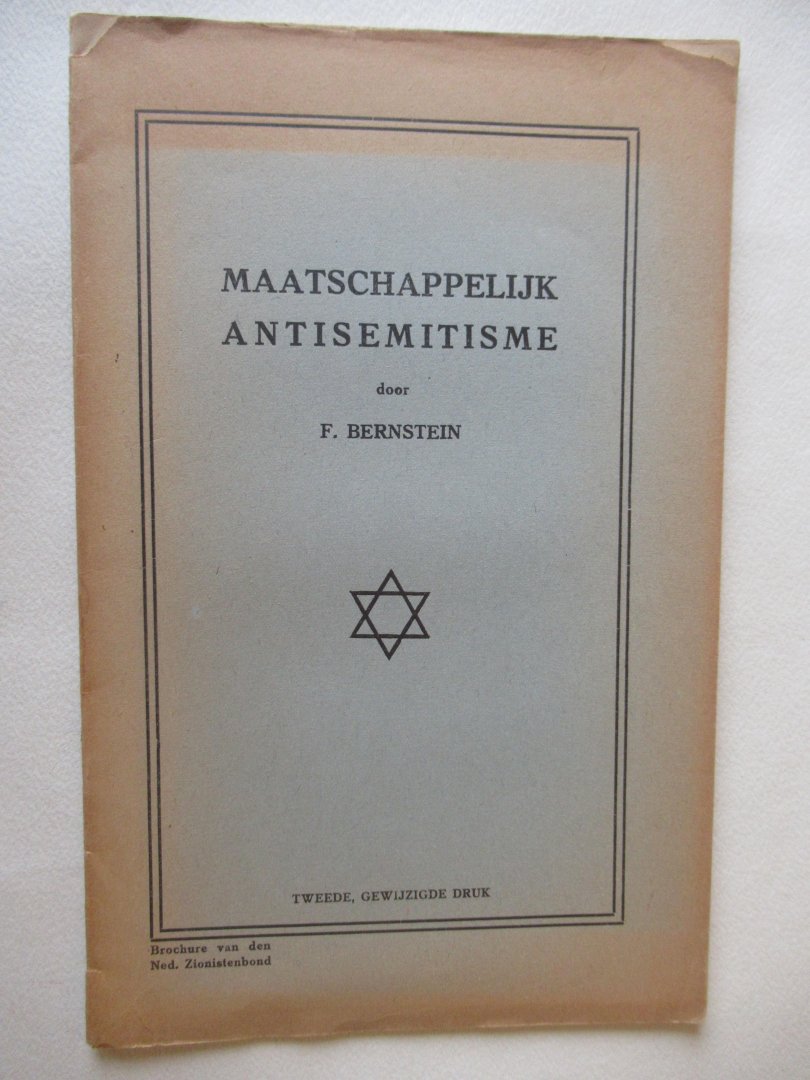 Bernstein F. - Maatschappelijk Antisemitisme