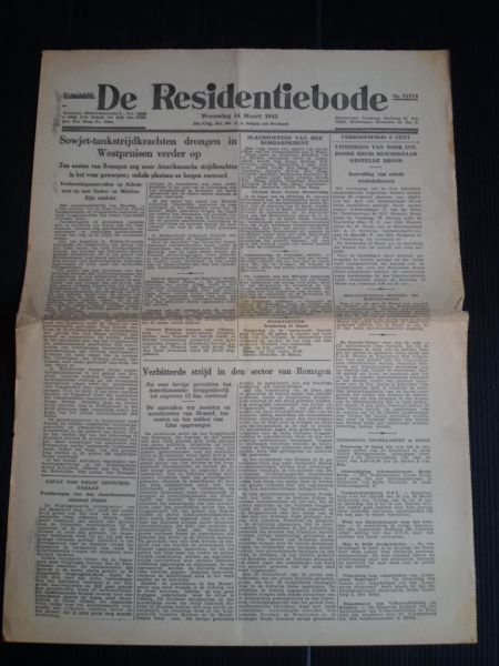 Oorlogskrant - De Residentiebode, Den Haag