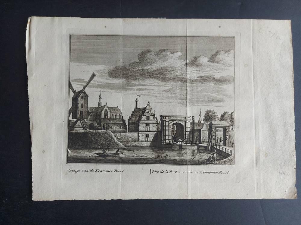 L. Schenk, A. Rademaker - Gesigt  van de Kenmmerpoort - Vue de la porte nommee de Kennemerpoort
