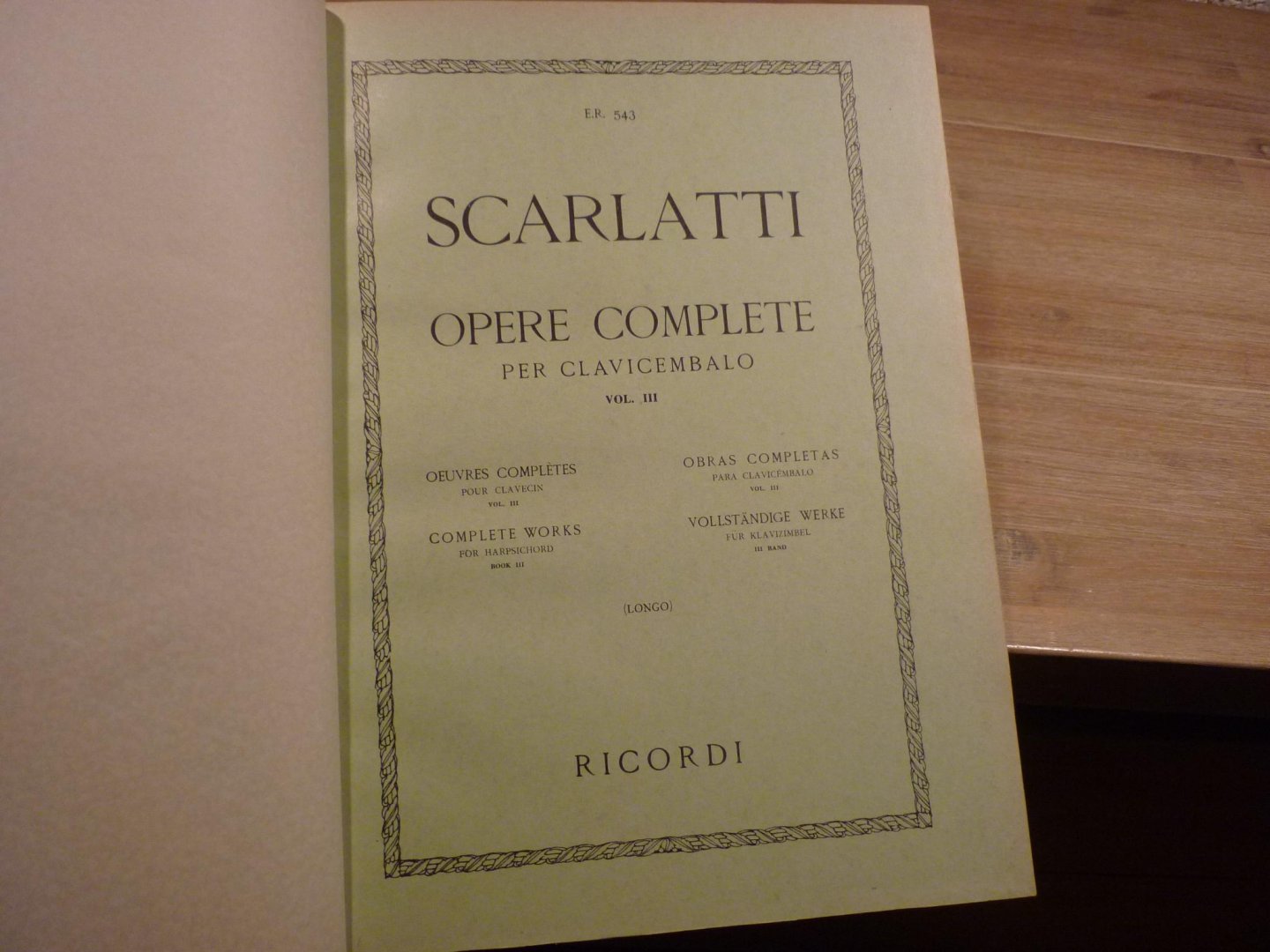 Scarlatti; Domenico (1685–1757) - Opere Complete Per Clav. Vol. 3; Suites No. 101 - 150; Voor Klavecimbel (of piano); Editor: Alessandro Longo