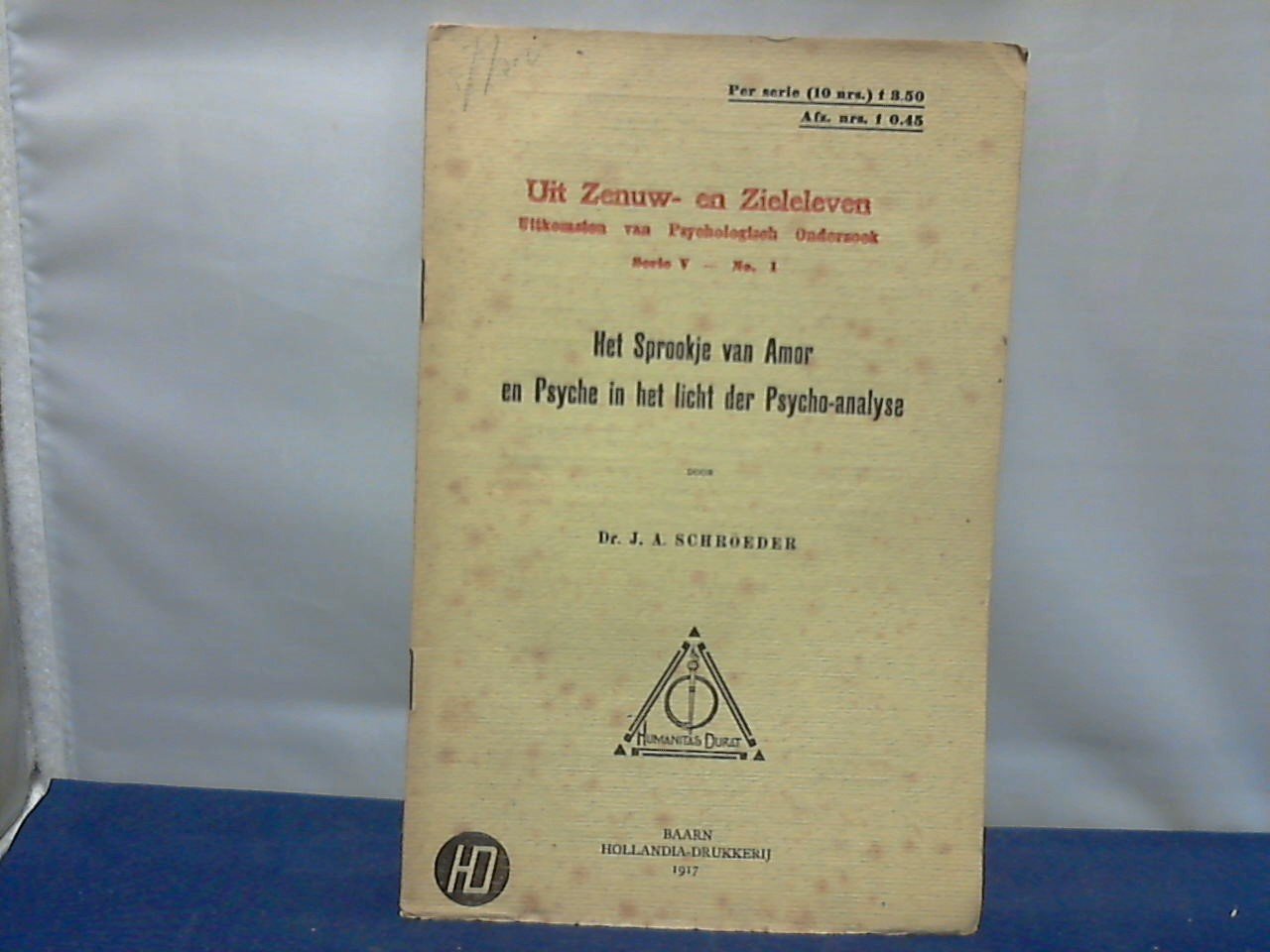 Schroeder J.A. Dr - Het sprookje van Amor enPsyche in het licht der Psycho- analyse
