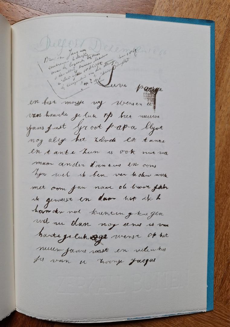 Perk, Jacques [R. Breugelmans] - Ik hep een krulebol. Een brief van 31 december 1866