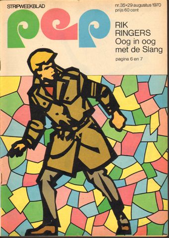 Diverse tekenaars - PEP 1970 nr. 35, stripweekblad, 29 augustus 1970 met o.a. DIVERSE STRIPS (ASTERIX/LUC ORIENT/RIK RINGERS/ROODBAARD/LUCKY LUKE/RAVIAN/ROB HOEKE (1 p.)/JAN VAN BEVEREN (PSV, POSTER 2 p.)/RIK RINGERS (COVER TEKENING), goede staat