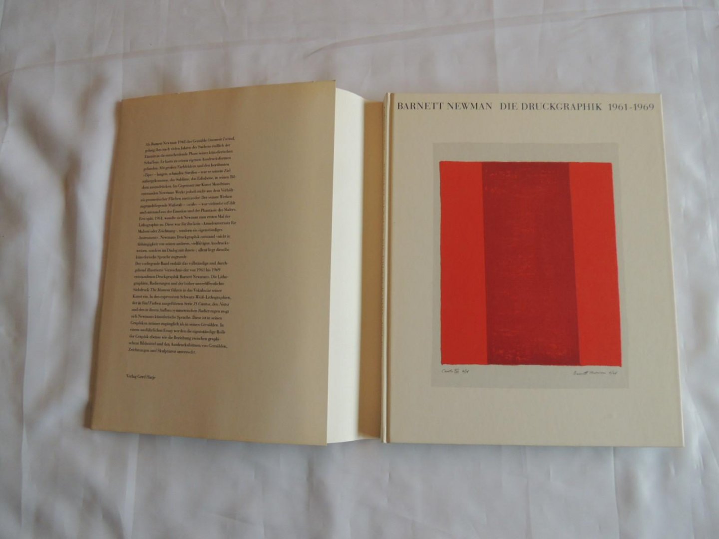 Gabriele Schor, Barnett Newman - Barnett Newman die Druckgraphik, 1961-1969