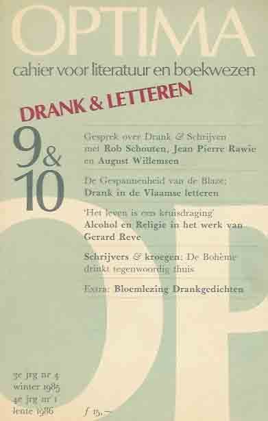 Fransen, Ad & Lucas Ligtenberg en Joost Nijsen (red.). - Optima. Drank & Letteren 9 & 10.