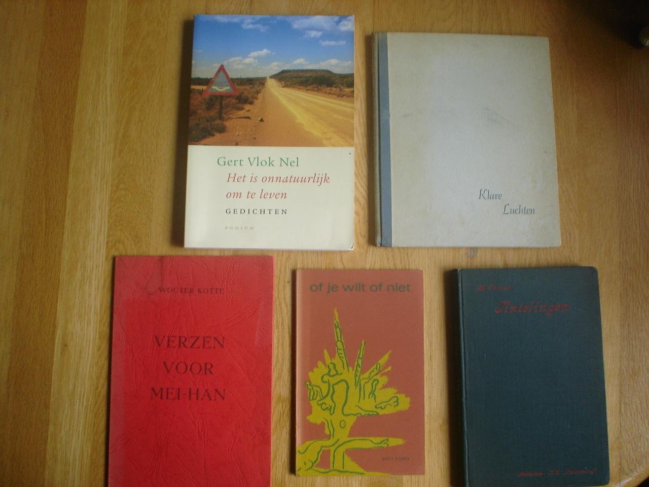 Diverse gedichtenbundels / 1. verzen voor Mei-Han 2. Of je wilt of niet 4.Klare luchten 7. Wakker worden in het licht  8. De 100 / honderd mooiste Groningse gedichten - Diverse bundels vanaf 4,50 euro  Zie meer info // 9. Fryslan, literaire reis langs het water 10. Bloemen die spreken  11. Stille verwondering 12. Geef mij je hand  13. Sterven, twaalf beschouwingen