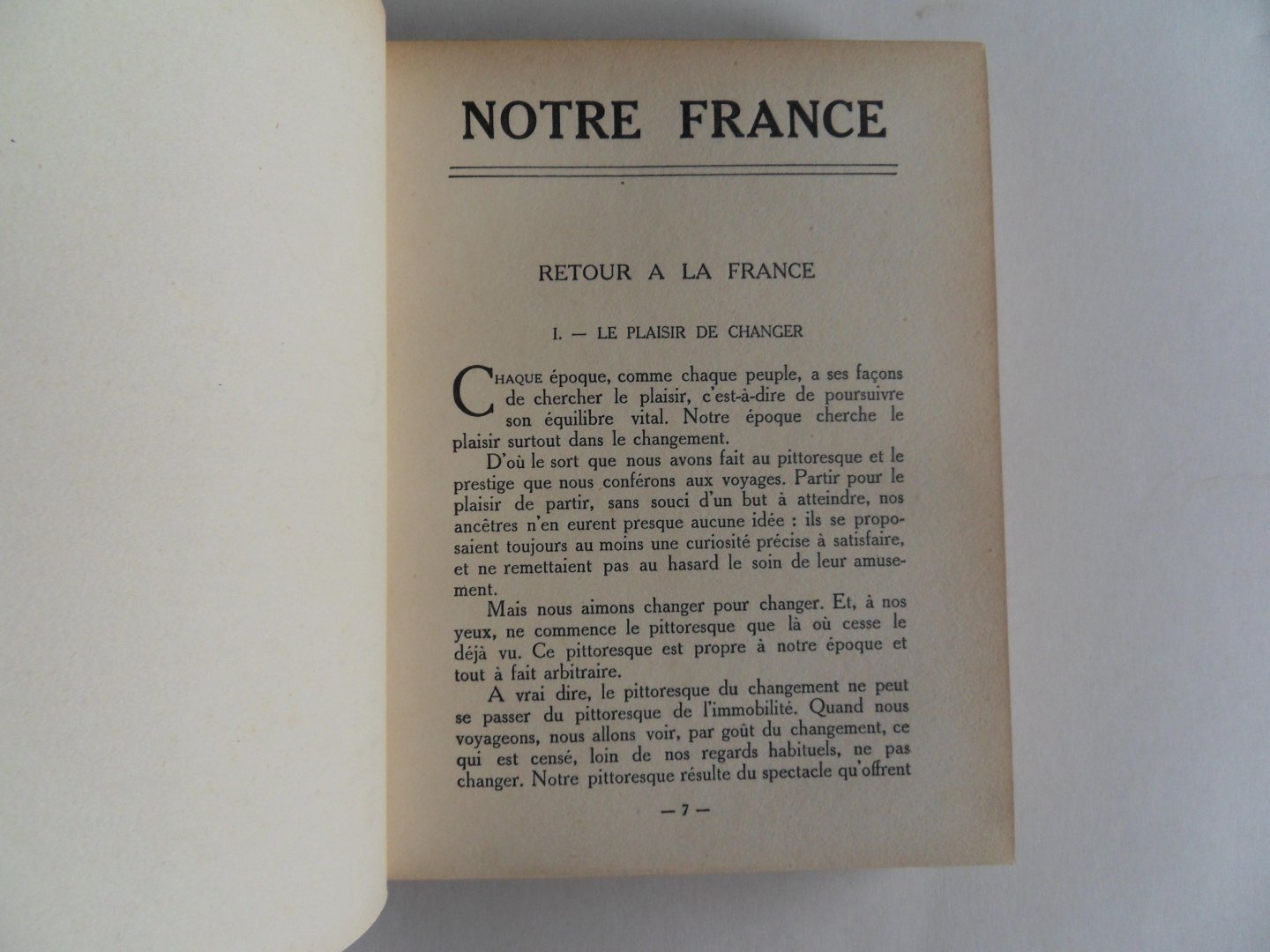 Romier, Lucien. - Notre France. - "Plaisir de France".