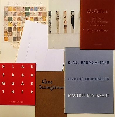 BAUMGÄRTNER, Klaus - Collectie van zeven grotere en kleinere publicaties van Galerie Ramakers, Toussaintkade 51, Den Haag.