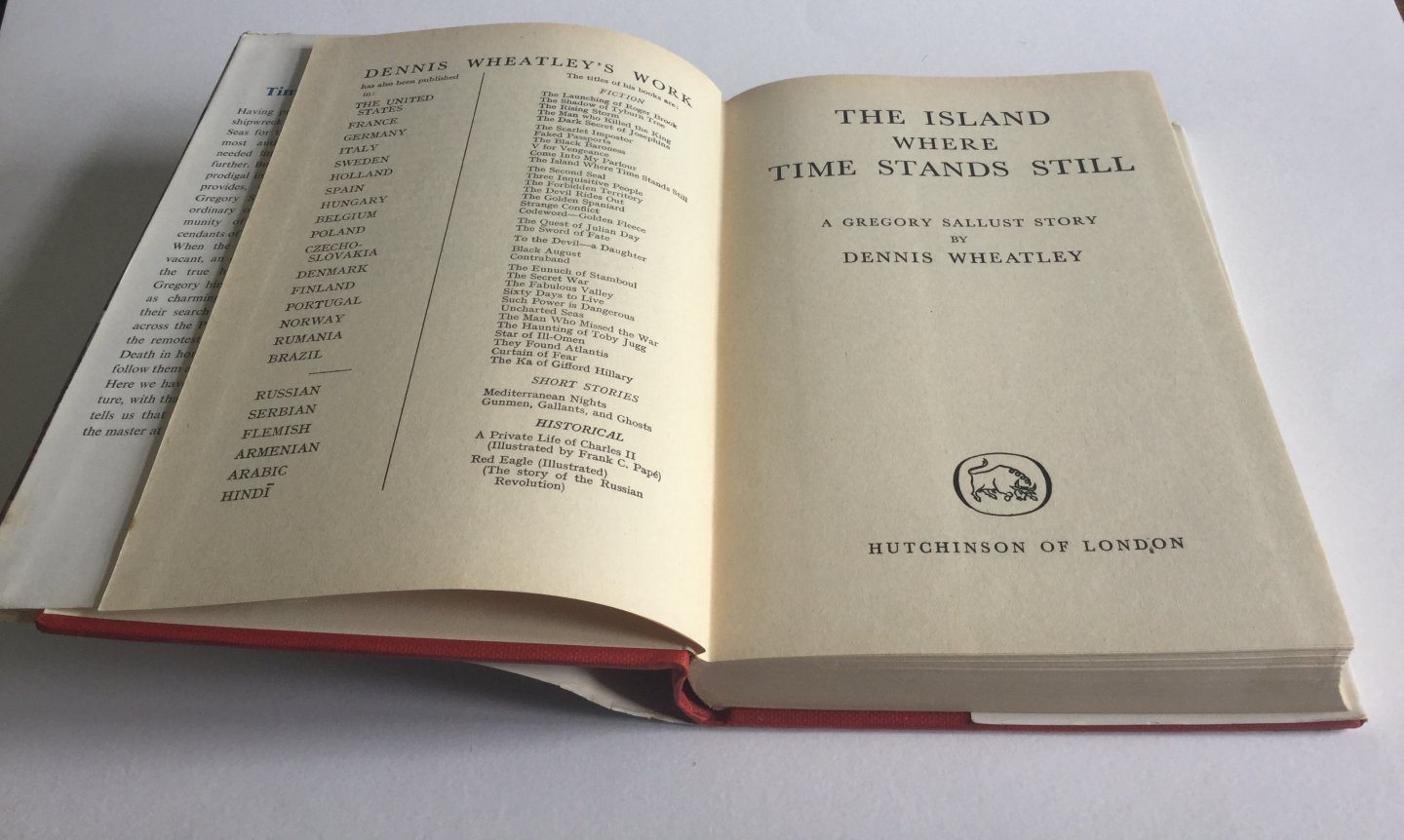 Wheatley, Dennis - The Island where Time stands still