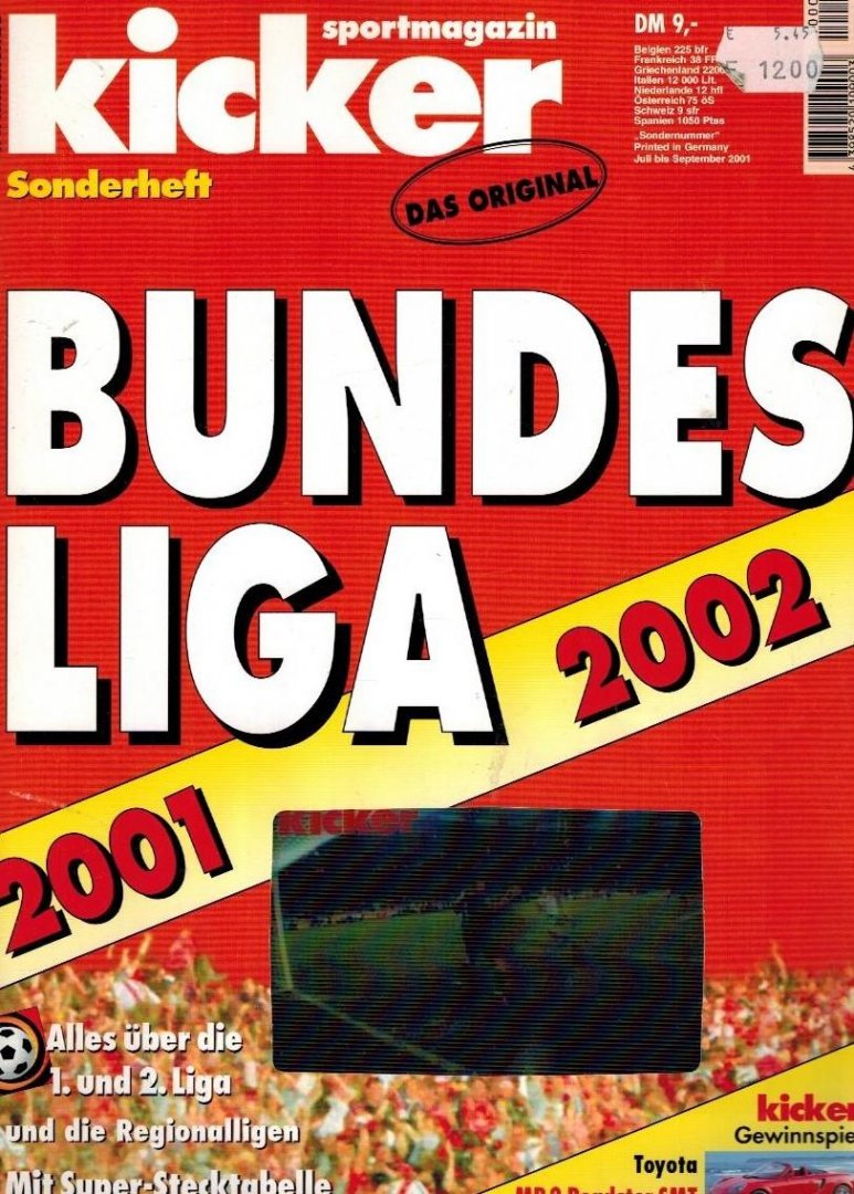 Kicker - Kicker Sonderheft: Bundesliga 2001/2002