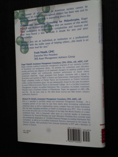 Matloff, R.M. & R.M.Ehrlich - Molecular Investment, Consulting for Philanthropies, A Holistic Approach for Nonprofit Management