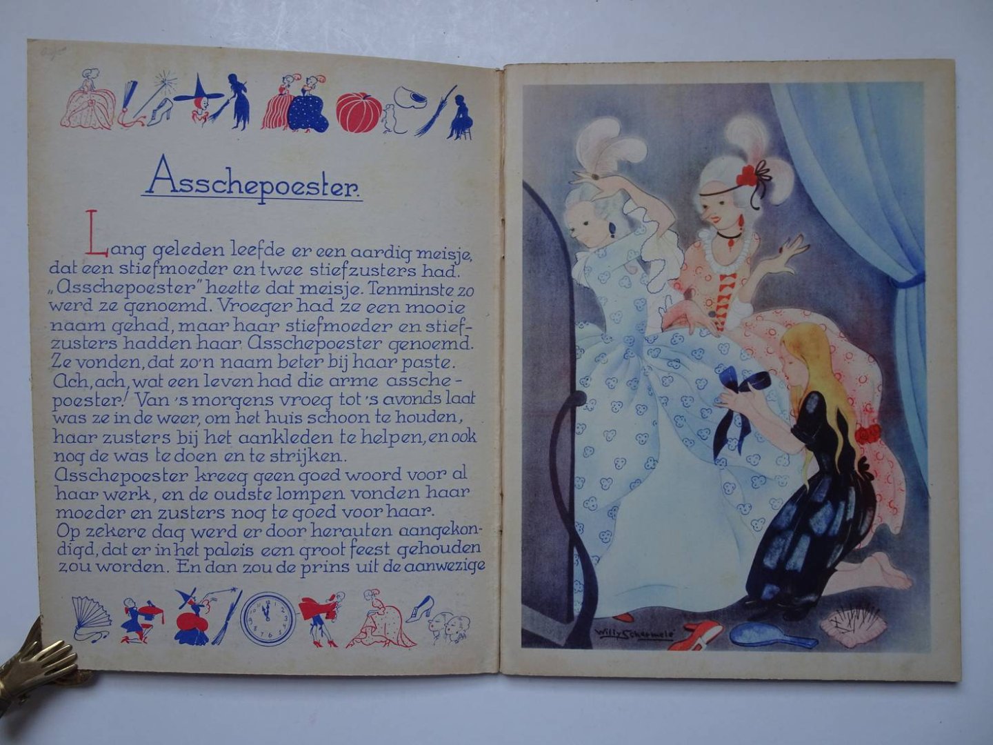 Schermelé, Willy. - Roodkapje/ Asschepoester. 2 delen.