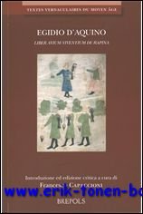 F. Capaccioni - Egidio d'Aquino. Liber avium viventium de rapina