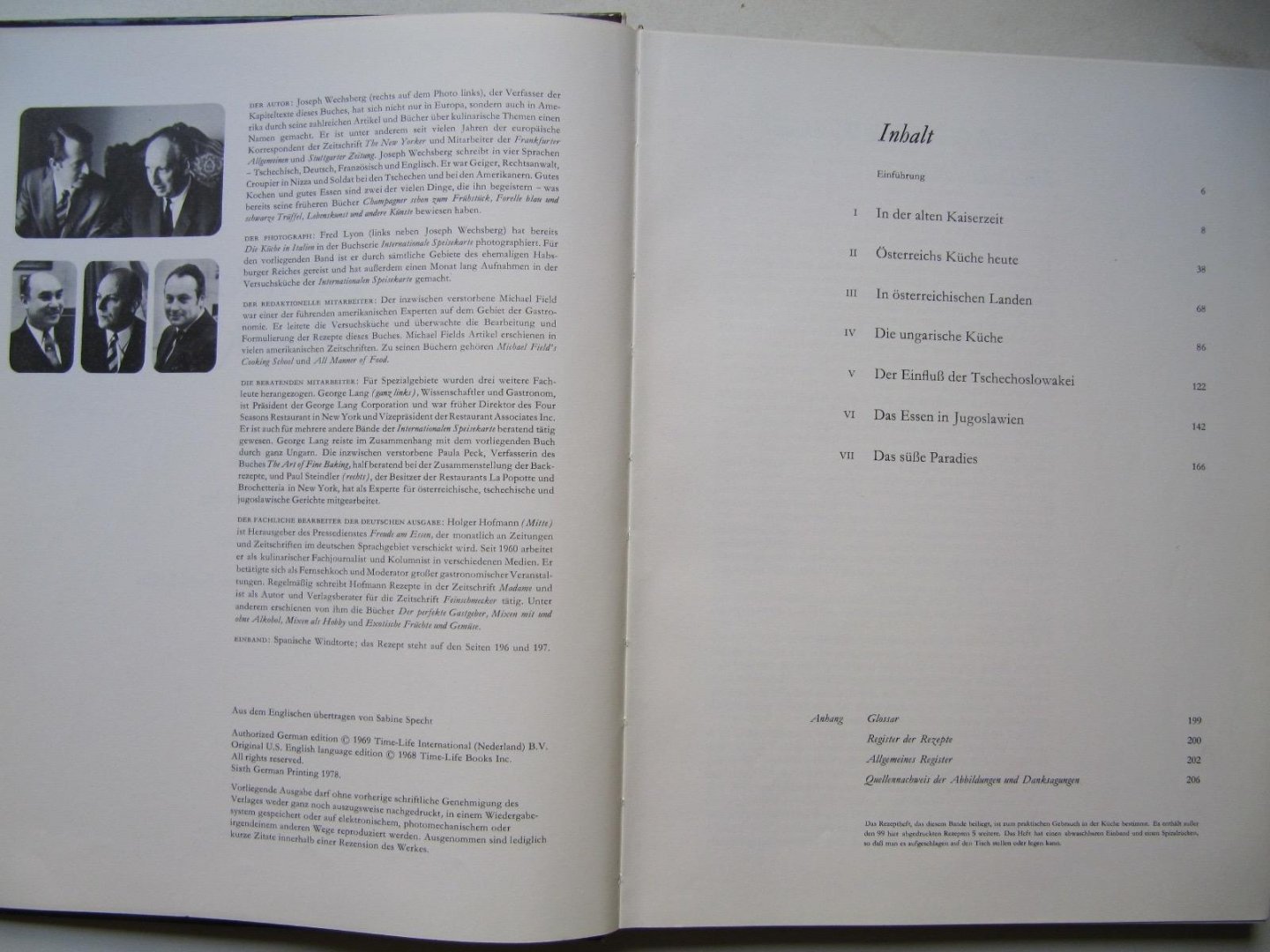 Joseph Wechsberg und der Red.der TIME-LIFE-Bücher - Die Küche im Wiener Kaiserreich