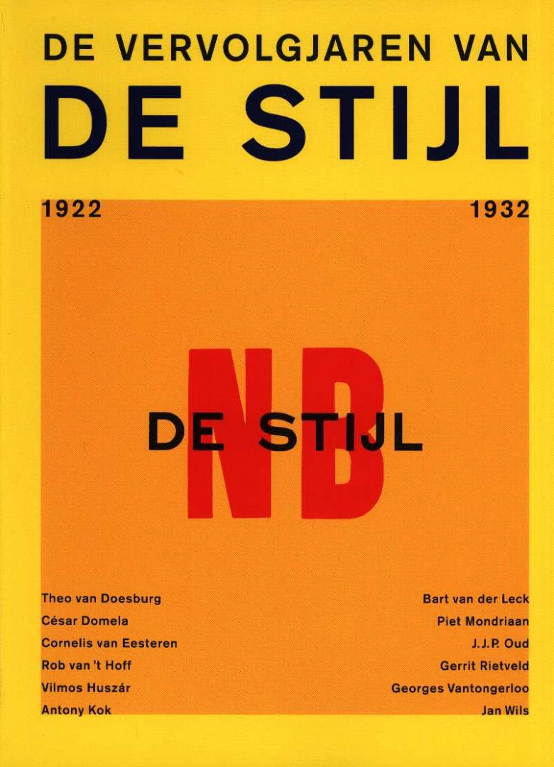 Blotkamp, Carel - De vervolgjaren van De Stijl 1922-1932
