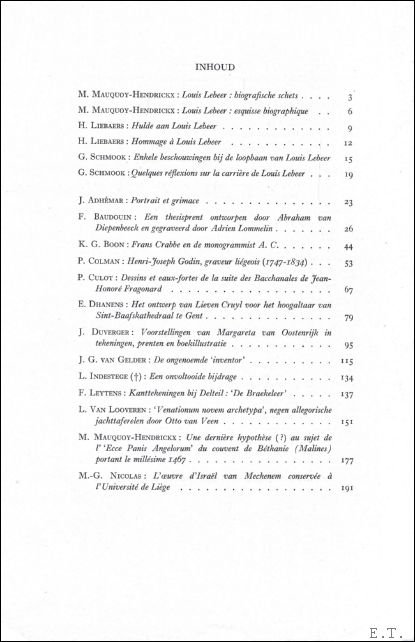 Articles and contributions from The Golden Passer - DE GULDEN PASSER,  52e jaargang, 1974 , bulletin van de vereeniging der Antwerpse Bibliophielen The Golden Compasses.